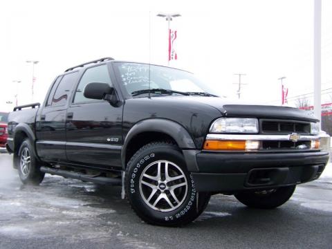 Black Onyx Chevrolet S10 LS ZR5 Crew Cab 4x4.  Click to enlarge.