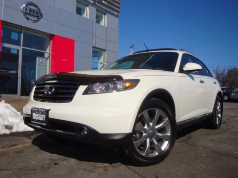 Ivory White Pearl Infiniti FX 35 AWD.  Click to enlarge.
