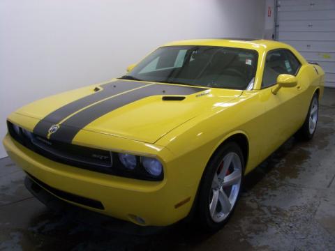 Detonator Yellow Dodge Challenger SRT8.  Click to enlarge.