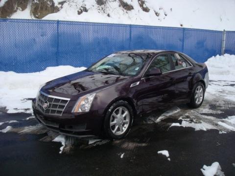 Black Cherry Cadillac CTS 4 AWD Sedan.  Click to enlarge.