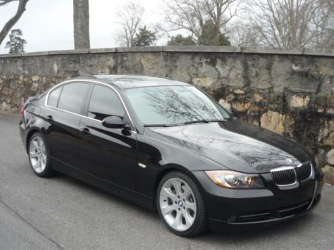Jet Black BMW 3 Series 330i Sedan.  Click to enlarge.