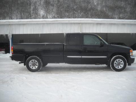 Onyx Black GMC Sierra 1500 Classic SLE Extended Cab 4x4.  Click to enlarge.