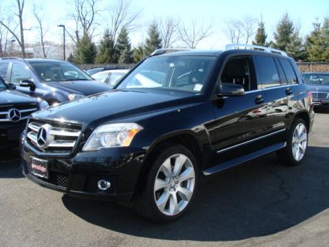 Black Mercedes-Benz GLK 350 4Matic.  Click to enlarge.