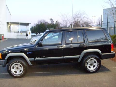 Black Jeep Cherokee Sport 4x4.  Click to enlarge.