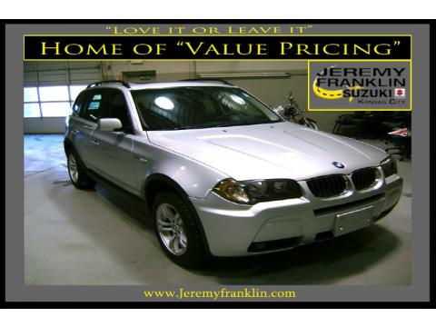 Titanium Silver Metallic BMW X3 3.0i.  Click to enlarge.