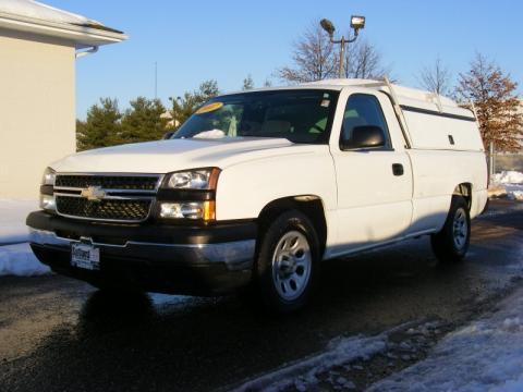 Summit White Chevrolet Silverado 1500 Classic Regular Cab.  Click to enlarge.