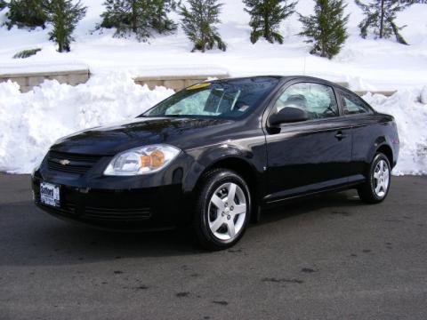 Black Chevrolet Cobalt LS Coupe.  Click to enlarge.