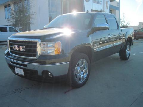 Carbon Black Metallic GMC Sierra 1500 SLE Texas Edition Crew Cab.  Click to enlarge.