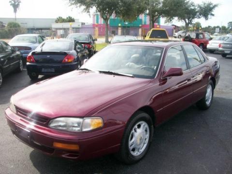 Ruby Red Pearl Toyota Camry XLE V6 Sedan.  Click to enlarge.