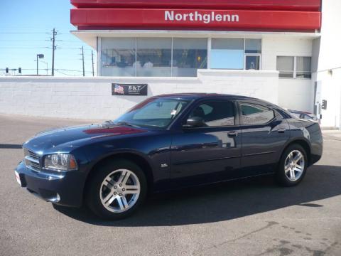 Midnight Blue Pearl Dodge Charger SXT.  Click to enlarge.