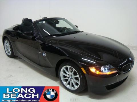 Jet Black BMW Z4 3.0i Roadster.  Click to enlarge.