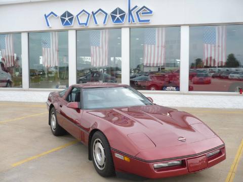 Dark Red Metallic Chevrolet Corvette Coupe.  Click to enlarge.