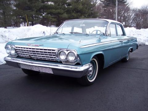 Twilight Turquoise Chevrolet Bel Air 4 Door Sedan.  Click to enlarge.