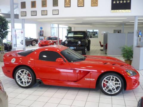 Viper Red Dodge Viper SRT-10 Coupe.  Click to enlarge.