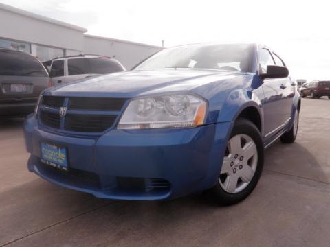 Marathon Blue Pearl Dodge Avenger SE.  Click to enlarge.