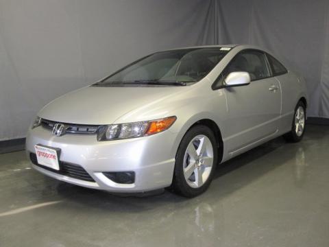 Alabaster Silver Metallic Honda Civic EX Coupe.  Click to enlarge.