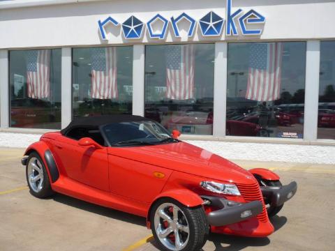 Red Plymouth Prowler Roadster.  Click to enlarge.