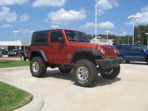 Sunburst Orange Pearl Coat Jeep Wrangler X 4x4.  Click to enlarge.