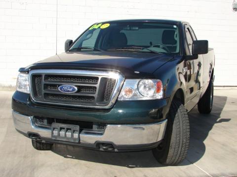 Aspen Green Metallic Ford F150 XLT Regular Cab 4x4.  Click to enlarge.