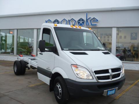 Arctic White Dodge Sprinter Van 3500 Chassis.  Click to enlarge.
