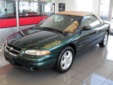 Deep Hunter Green Pearl Chrysler Sebring JX Convertible. Click to enlarge.