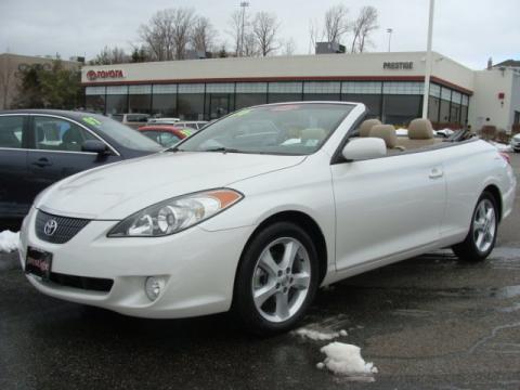 Arctic Frost Pearl Toyota Solara SLE V6 Convertible.  Click to enlarge.