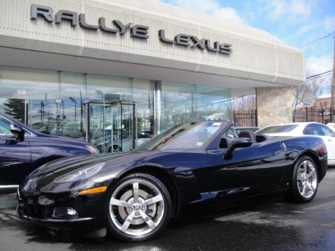 Black Chevrolet Corvette Convertible.  Click to enlarge.