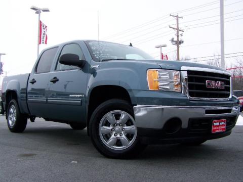 Stealth Gray Metallic GMC Sierra 1500 Hybrid Crew Cab 4x4.  Click to enlarge.