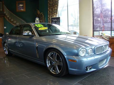 Azure Blue Jaguar XJ Vanden Plas.  Click to enlarge.