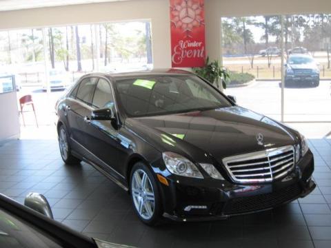 Obsidian Black Metallic Mercedes-Benz E 350 Sedan.  Click to enlarge.