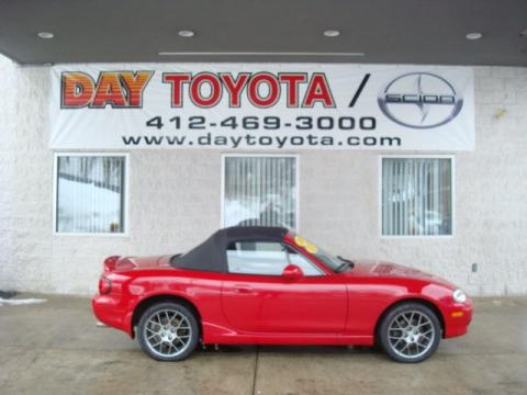 Classic Red Mazda MX-5 Miata Roadster.  Click to enlarge.