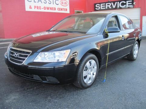Ebony Black Hyundai Sonata GLS.  Click to enlarge.