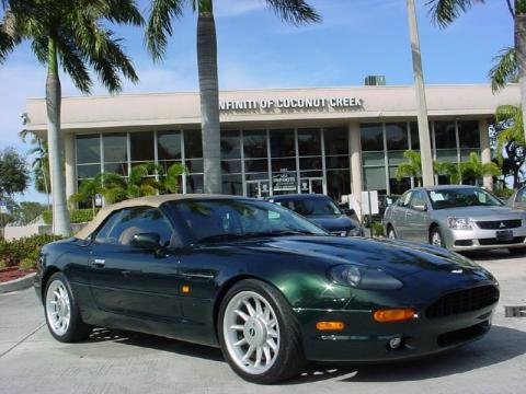 British Racing Green Aston Martin DB7 Volante.  Click to enlarge.