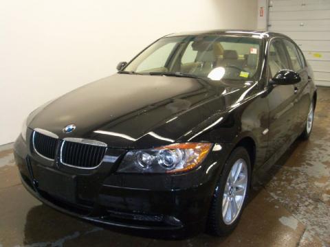 Jet Black BMW 3 Series 325i Sedan.  Click to enlarge.