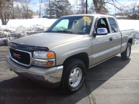 Pewter Metallic GMC Sierra 1500 SLE Extended Cab 4x4.  Click to enlarge.