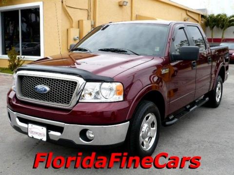 Dark Toreador Red Metallic Ford F150 XLT SuperCrew.  Click to enlarge.