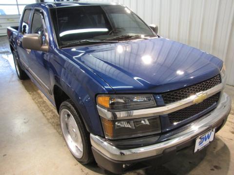 Superior Blue Metallic Chevrolet Colorado LT Crew Cab.  Click to enlarge.