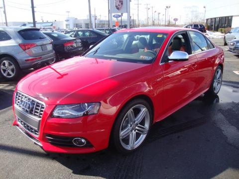 Brilliant Red Audi S4 3.0 quattro Sedan.  Click to enlarge.
