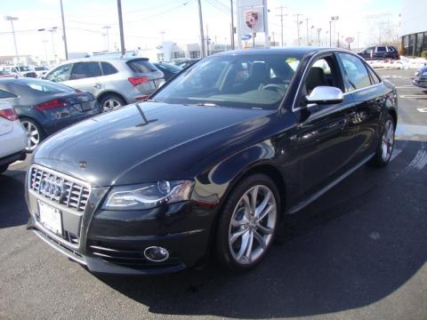 Phantom Black Pearl Effect Audi S4 3.0 quattro Sedan.  Click to enlarge.