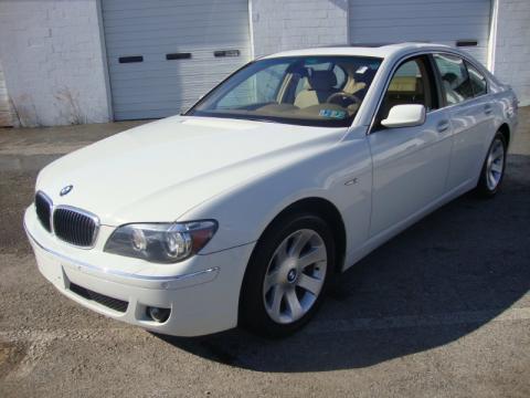 Alpine White BMW 7 Series 750i Sedan.  Click to enlarge.