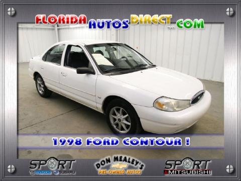Vibrant White Ford Contour .  Click to enlarge.