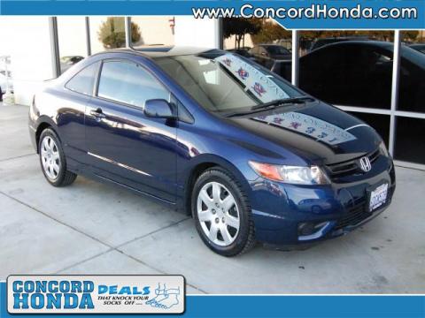Royal Blue Pearl Honda Civic LX Coupe.  Click to enlarge.
