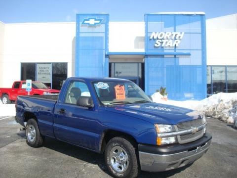 Arrival Blue Metallic Chevrolet Silverado 1500 Regular Cab.  Click to enlarge.
