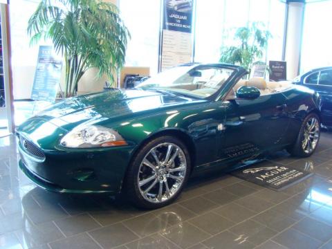Emerald Fire Jaguar XK XK8 Convertible.  Click to enlarge.