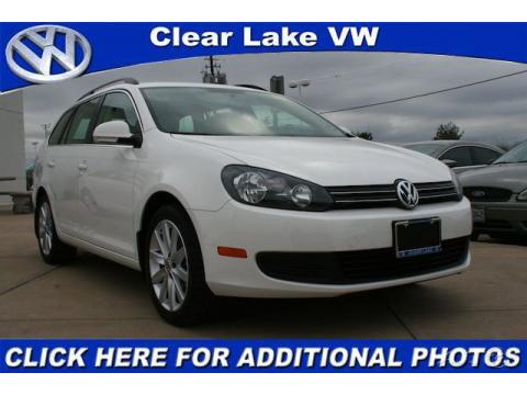 Candy White Volkswagen Jetta TDI SportWagen.  Click to enlarge.