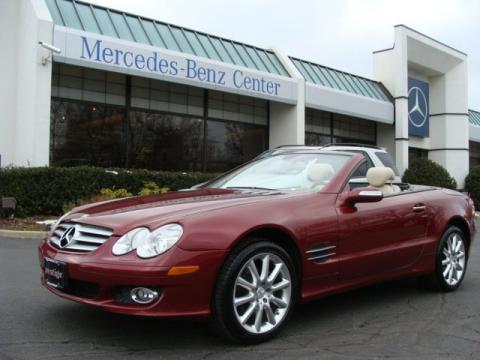 Storm Red Metallic Mercedes-Benz SL 550 Roadster.  Click to enlarge.