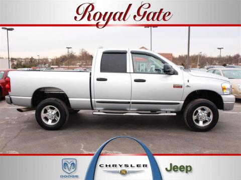 Bright Silver Metallic Dodge Ram 2500 Big Horn Edition Quad Cab 4x4.  Click to enlarge.