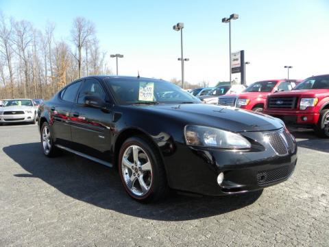 Black Pontiac Grand Prix GXP Sedan.  Click to enlarge.