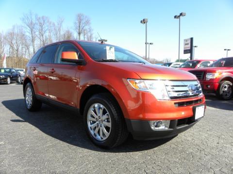 Blazing Copper Metallic Ford Edge SEL AWD.  Click to enlarge.