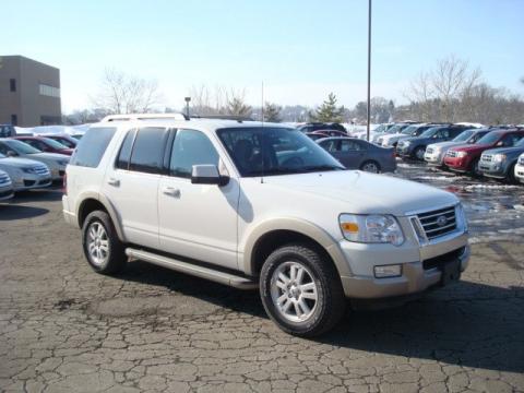 White Suede Ford Explorer Eddie Bauer 4x4.  Click to enlarge.